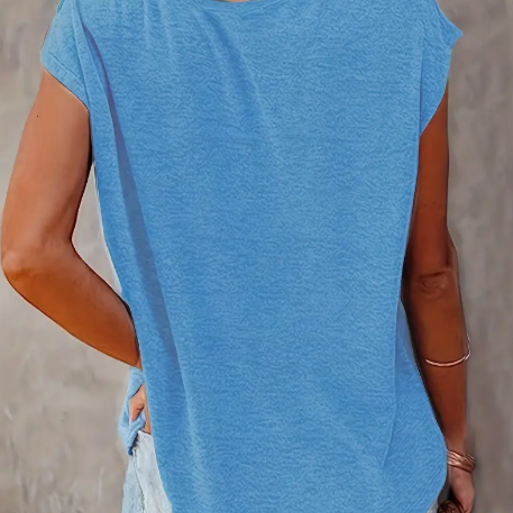 Polera de cuello en V para mujeres