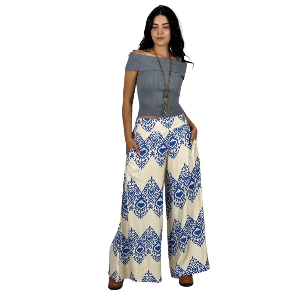 Palazzo Lino Diseño Boho Azul