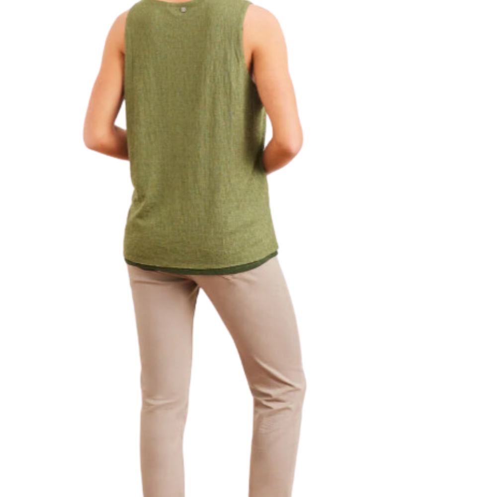 Polera Doble Color verde