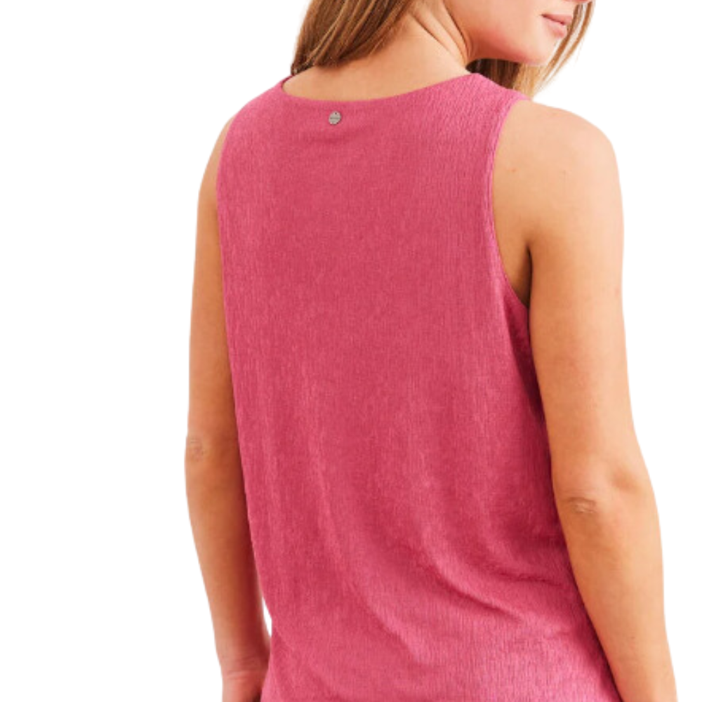 Polera Doble Color fucsia