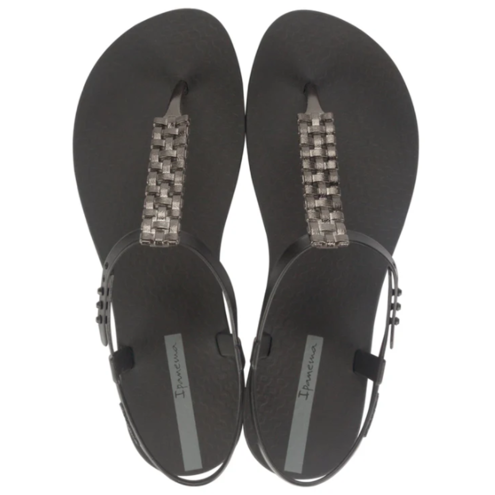 Sandalia Mujer Negro Class Modern Ipanema