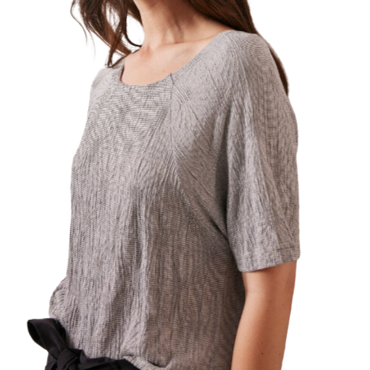 Polera Texturizada Gris