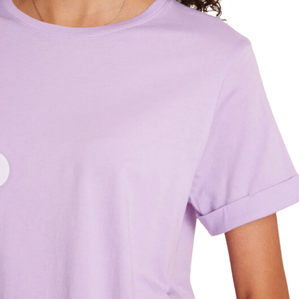Polera Cuello Redondo Básica Algodón Pima Lila