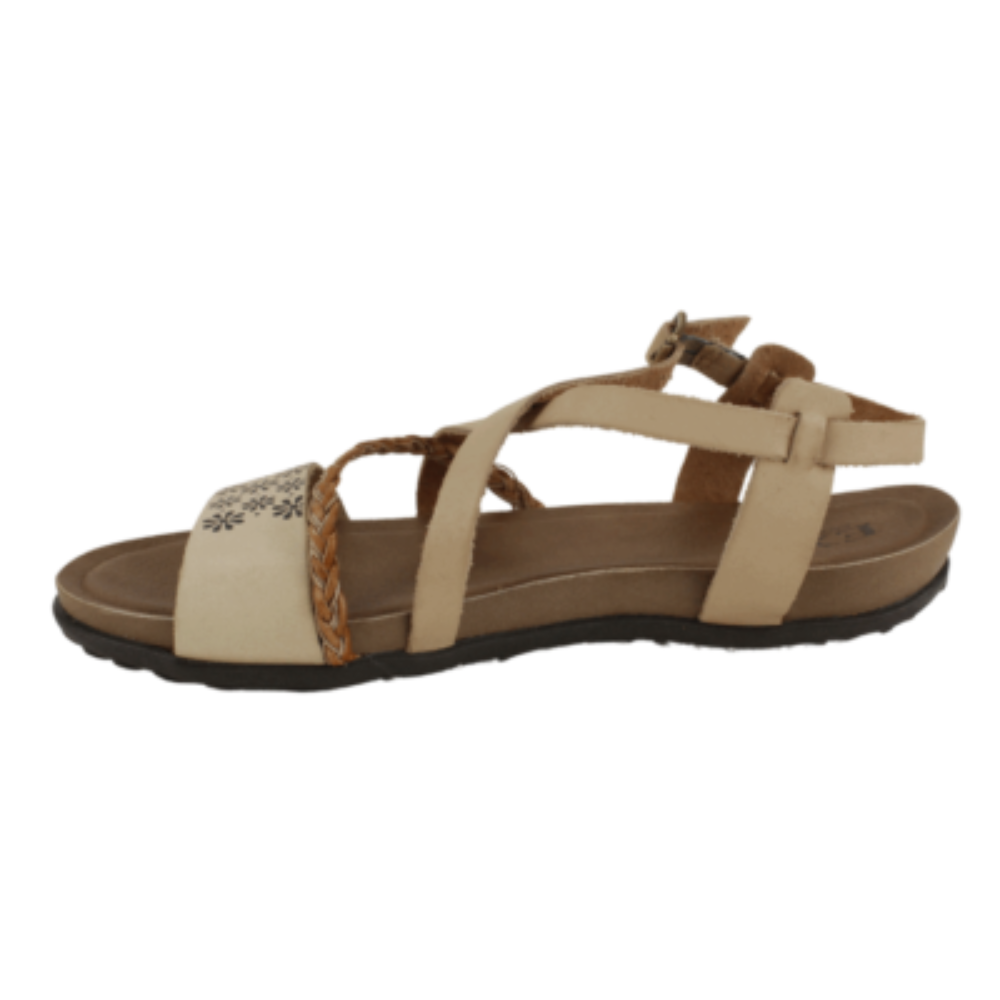 Sandalia Print Cuero Nude