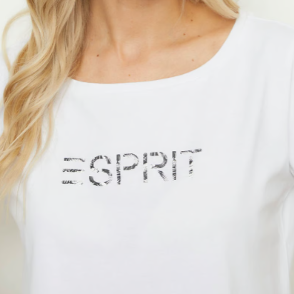 Polera Manga Corta Algodón Mujer blanca