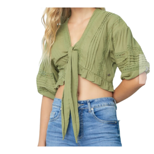 Blusa Manga Larga Algodón Mujer